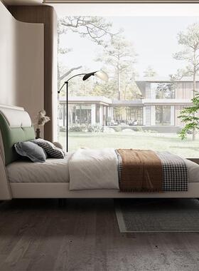 意式极米简科技布床主1卧室双人DIJ床1.8米简约现代大网红婚床.5