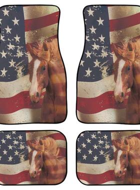 向葵马花前印后地毯装4件套橡胶垫汽车41垫通用汽车卡车SU日V饰地