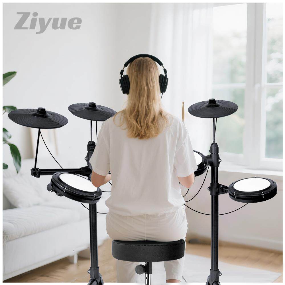 电鼓架子鼓鼓儿童初学皮者用成人SIV网爵家士鼓专业四三镲电子鼓