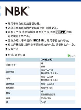 N线BKGN492-5部0双管引动GN492-50器直运动件型配件传动厂家直供