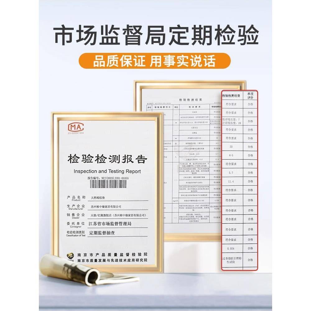 然椰棕床垫家用硬垫子棕垫厚软棕榈护可脊儿乳EYA胶童天榻榻米订