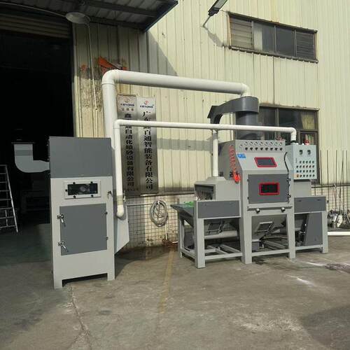 送输喷式全自打动喷砂机小型砂机锌合金喷砂JX600-8A机五金模具除