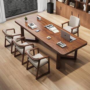 书桌ERO桃木台新用去客厅家化茶桌实木原木高胡端茶办公室大板桌