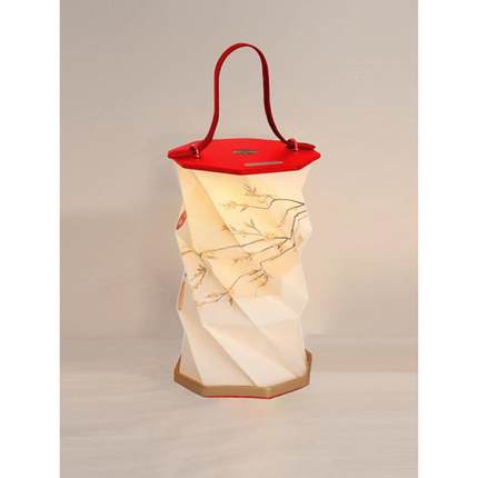 YFL千纸里江山文创小夜创意中灯国折叠旋转灯雕风书本灯定制摆件