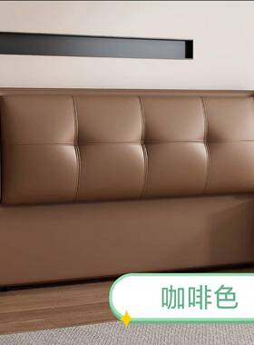 0新款床头软RUU包实木轻背板2简25落地奢靠背单买现代约