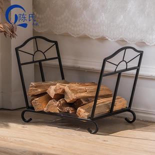 美PZR式家用柴收纳架燃烧支木架户外露营防木柴堆火放架烧烤储架