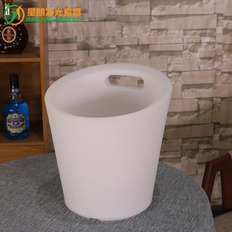 发光冰桶手提香槟桶跨境爆款酒吧啤酒桶防水塑料led七彩酒吧用品