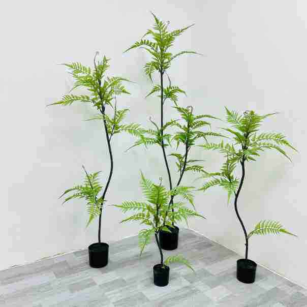 北欧风仿真猴头蕨树类植物大型盆栽装饰绿植假树 蓝花楹波斯厥