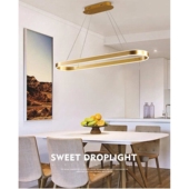 led餐厅吊灯现代简约饭厅灯餐桌吧台创意个性 家用北欧小客厅吊灯