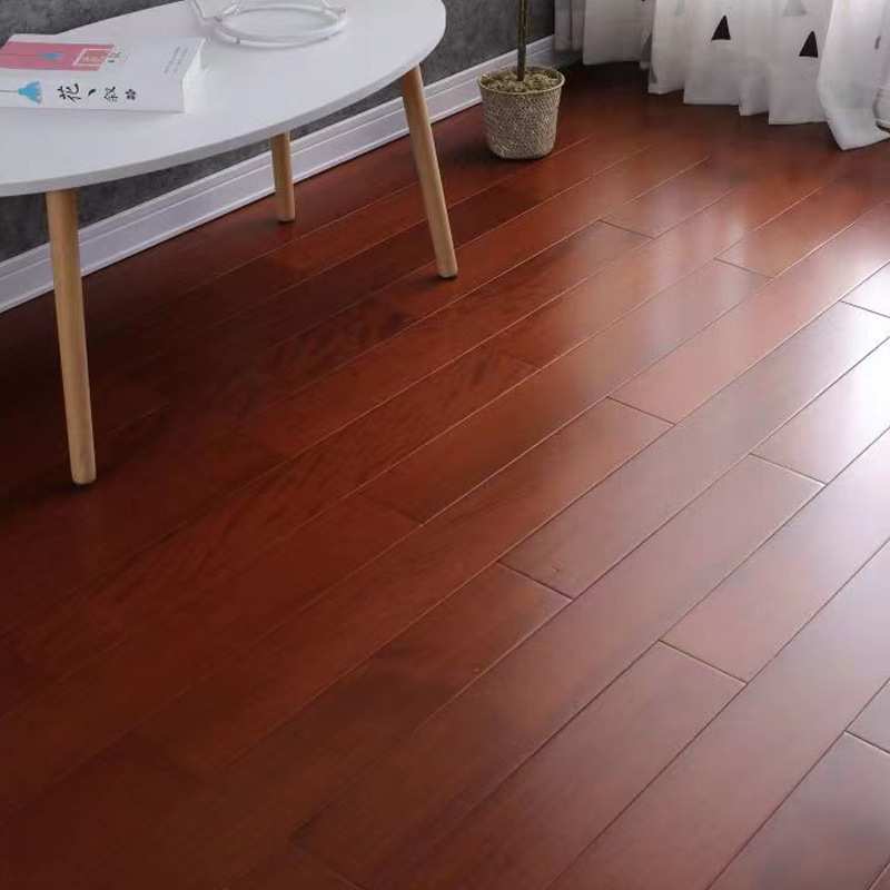 番龙眼锁扣实木地暖地板18mm 黑胡桃本色卧室家用环保耐磨南浔A级