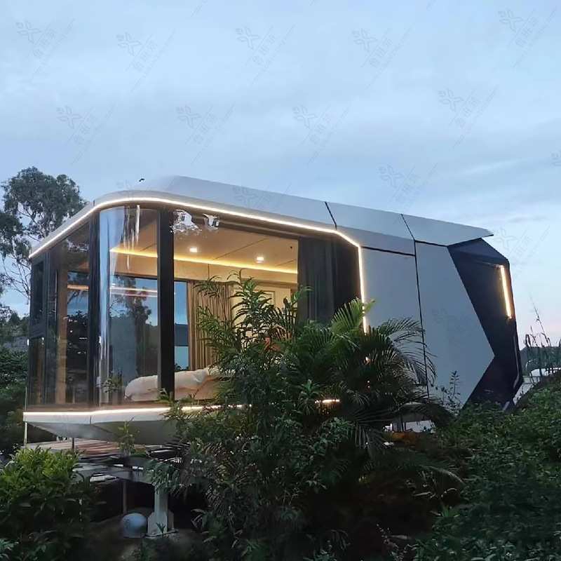 世外隐居民宿房屋 网红营地未来舱集成房屋 移动星空顶铝制房屋