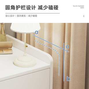 床头柜家用简约加宽床边多功能收纳小斗柜多层带抽屉储物柜小柜子