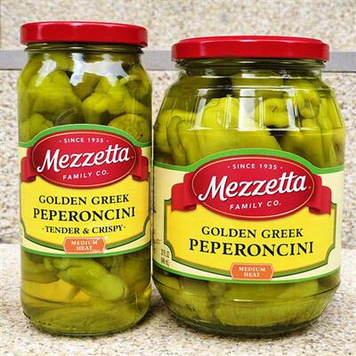 希腊风味金黄泡辣椒条酸辣泡椒西餐夹汉堡配菜GREEK PEPERONCINI