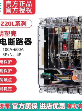 天正DZ20L漏电保护开关塑壳断路器3N300T透明保护壳160/250/400/6
