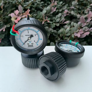 PP隔膜压力表SKON全塑表LUDl耐酸碱防腐蚀10kg水处理专用4kg 6kg