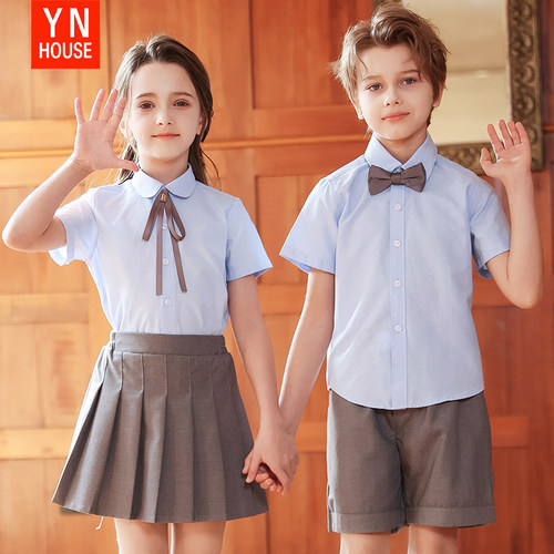 六一儿童合唱团演服装学院英伦风班服朗诵小学生套装毕业照服装