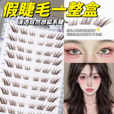 爆款狐系免胶浓密假睫毛仿真自粘