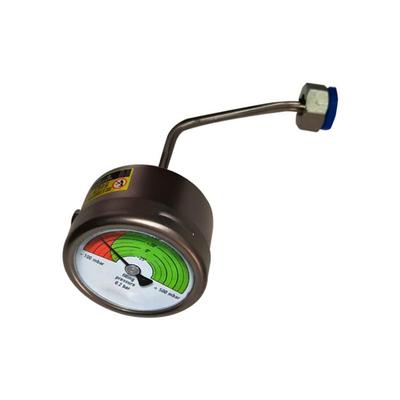 供应充气柜SF6压力表环网柜气压表不锈钢全钢YBF60Z -100~500mbar