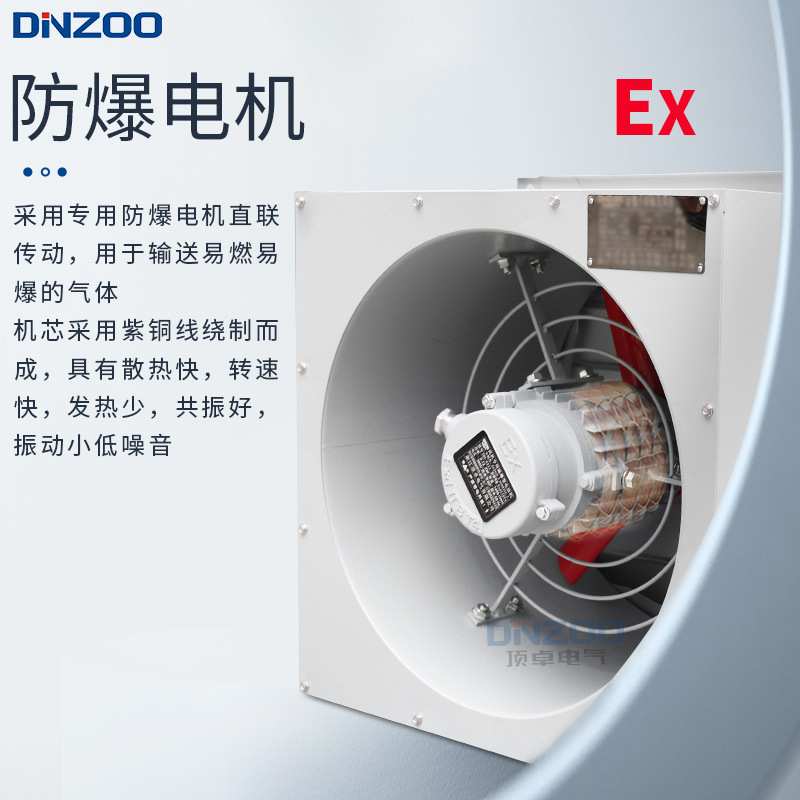 DFBZ百叶窗低噪声壁式防爆轴流风机DFBZ-2.8方形壁式排风机通风机