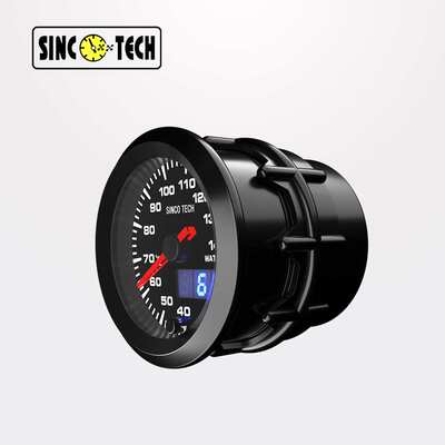 SINCOTECH 高速步进电机2吋7彩LED数码表水温表黑色款52mm DO6364