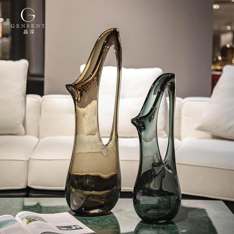 晶淳 北欧轻奢玻璃大花瓶摆件 创意琉璃艺术软装插花装饰品,玩具/童车/益智/积木/模型,毛绒/玩偶/公仔/布艺类玩具,淘宝优惠券,粉丝福利购,淘宝优惠卷