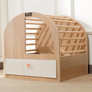 乐吱吱实木猫砂盆超大号半封闭式抽屉猫厕所猫屎盆盘猫咪用品