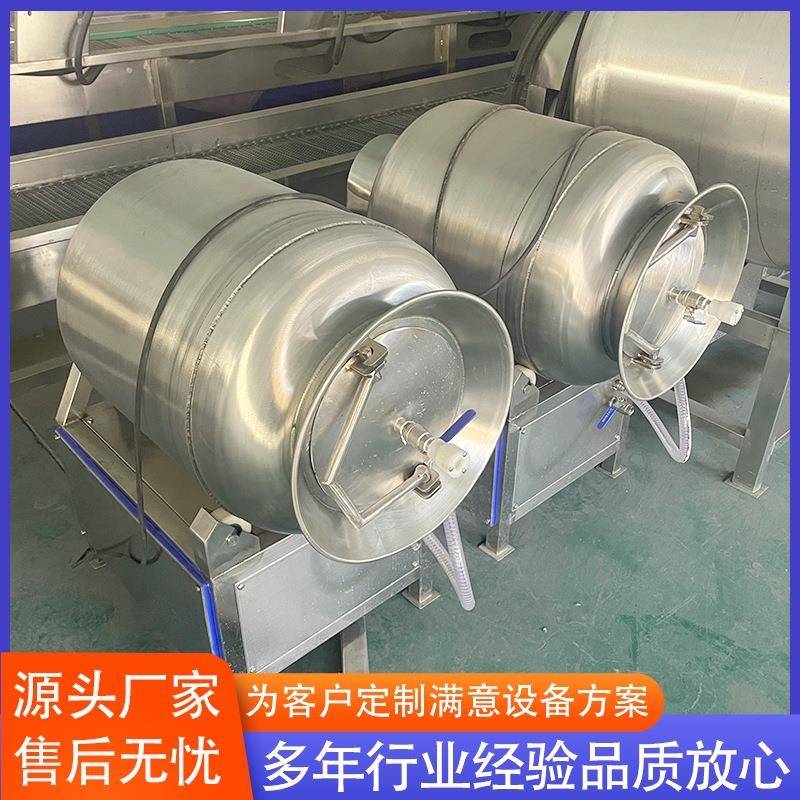 供应鸡肉全自动滚揉机 食品入味真空滚揉机 变频呼吸式腌制机设备