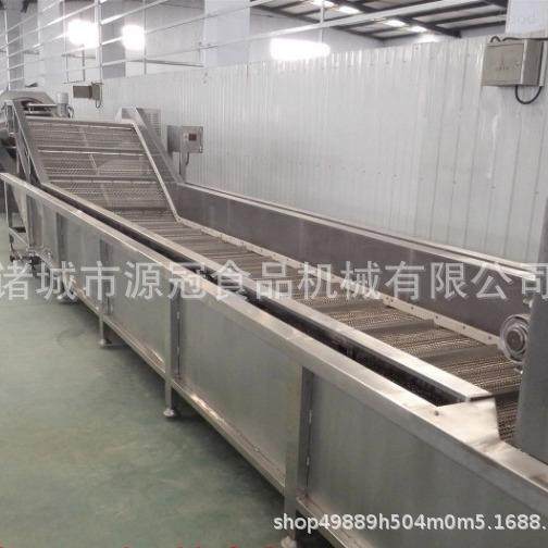 猪牛羊肉类快速解冻机网带式鱿鱼丁常温水解冻机水浴式化冻流水线