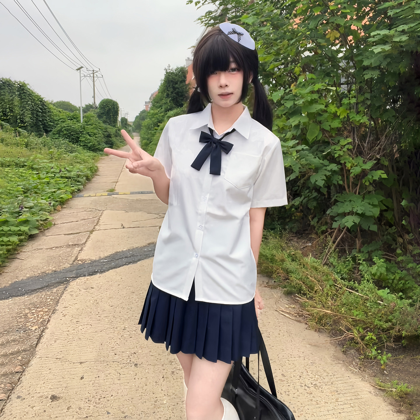 森岛町jk衬衫长袖短袖基础款内搭学院风学生班服制服白衬衣女上衣