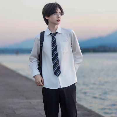 森岛町dk制服衬衫男短袖长袖上衣