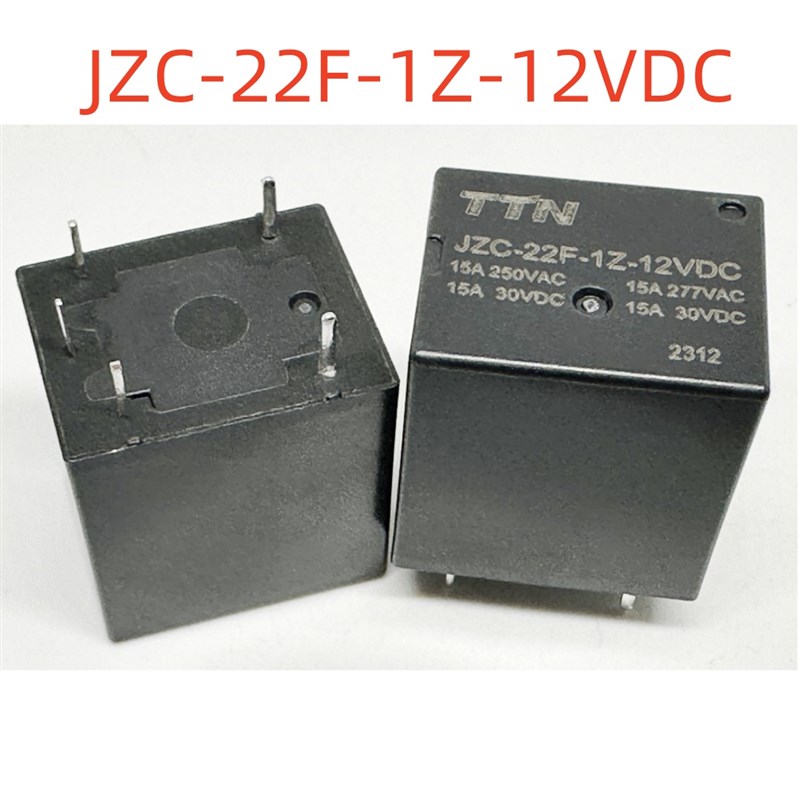 全新原装 5脚 15A 继电器 JZC-22F-1Z-12VDC 22F-1C-12V