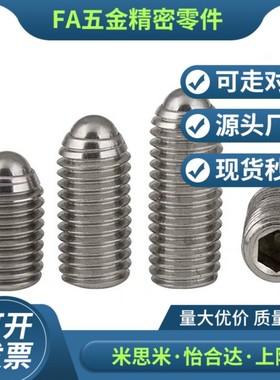 不锈钢加长型轻载型球头柱塞 BSML3/4/5/6/8/10/12 BMSL系列