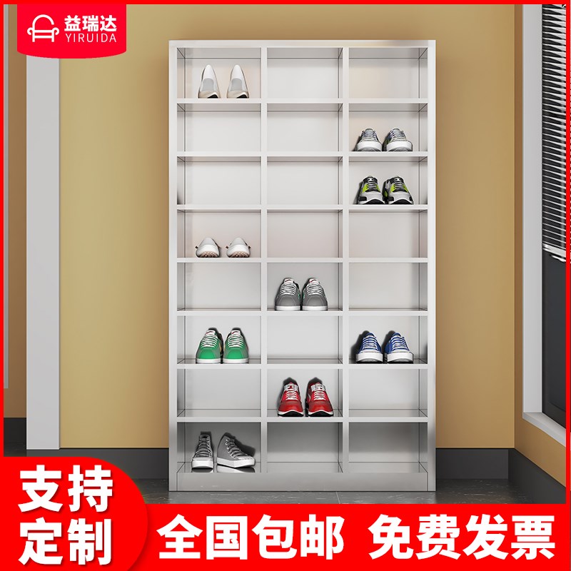 不锈钢员工换鞋柜30格工厂净化无尘车间实验室多格不带门储物柜子