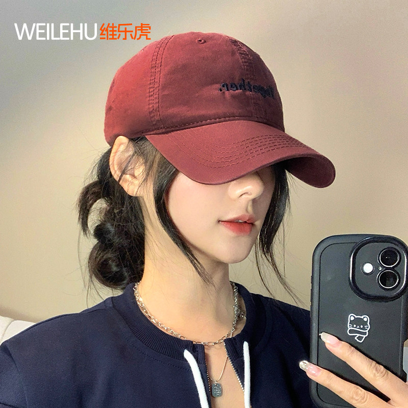 棒球帽女士软顶鸭舌帽子2026防晒新款大脸显脸小深顶宽大帽檐加深