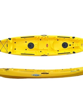 QSSOT39000-B双人旅行舟滚塑皮划艇单人独木舟塑料船硬艇塑料船渔