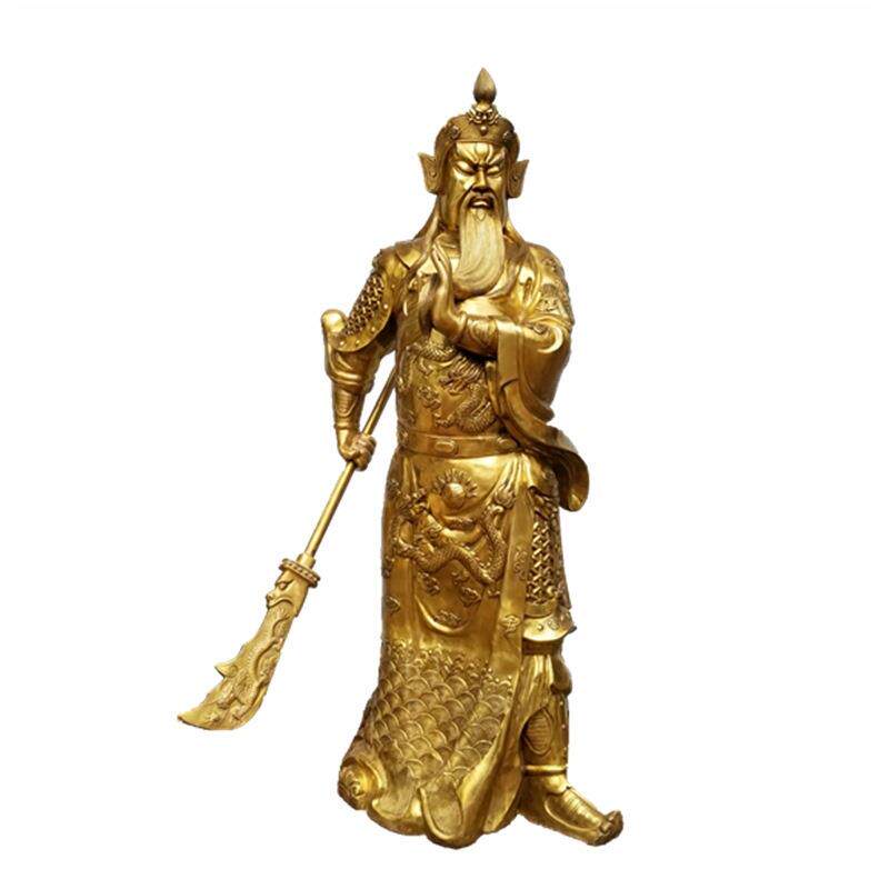 大号关公铜像关二爷像关圣帝君 武财神铜像 关羽关云长