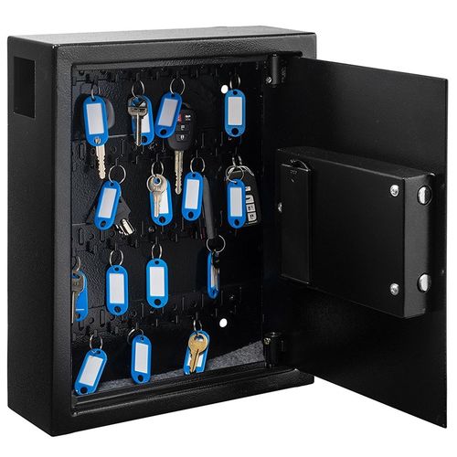 40位钥匙箱钥匙柜管理箱壁挂式中介酒店40位房产钢制收纳
