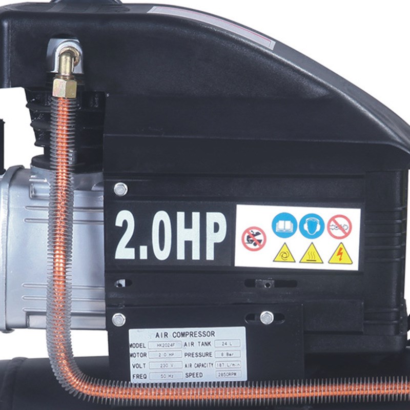 直联活塞空压机低噪音恒克直联机HK2024F 2HP 1.5KW 24L CE认证