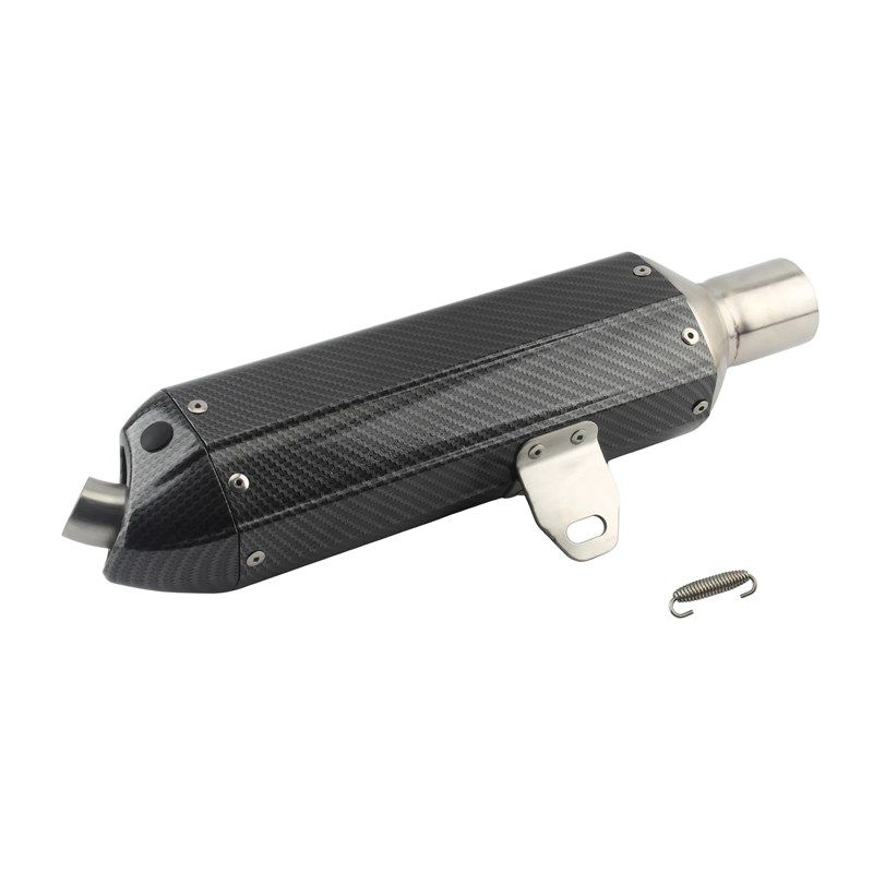 摩托车排气管适用于250cc 350cc 600cc 改装碳纤维消声器管配件