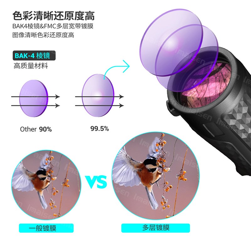 14x60户外高清单筒望远镜 可拍照 带手机拍照夹演唱会旅游望远镜