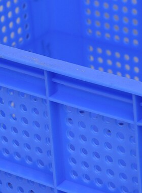 四川恒丰厂家直供塑料圆孔水果筐 多规格白色蓝色圆孔塑料周转筐