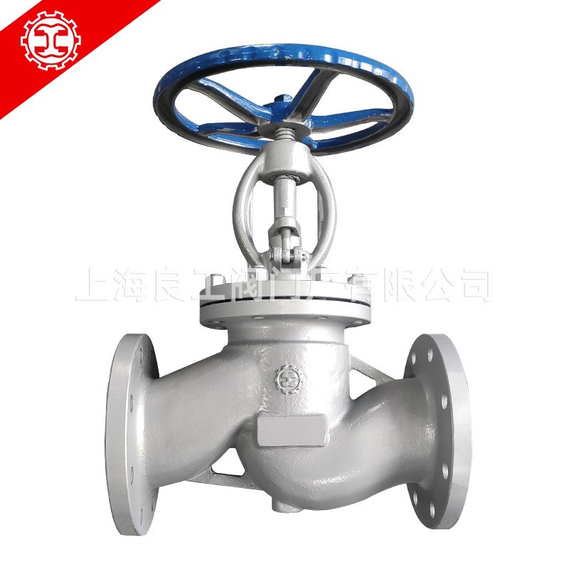 上海良工阀门厂铸钢截止阀J41H-25碳钢手动蒸汽截止阀DN100耐高温