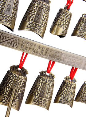 中式合金演奏乐器仿古双层编钟模型摆件工艺品婚庆影视道具