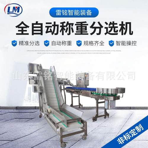 牡蛎水果分选机车厘子榴莲大樱桃选果机全自动小龙虾重量分拣机