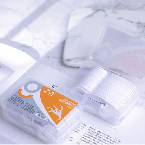 牙线棒盒装强拉力洁齿一次性牙签60支/盒便携装牙齿清洁工具