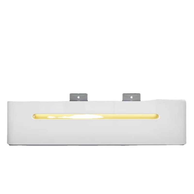 烤漆前台简约接待台弧形公司形象办公桌服务台酒店迎宾收银台吧台