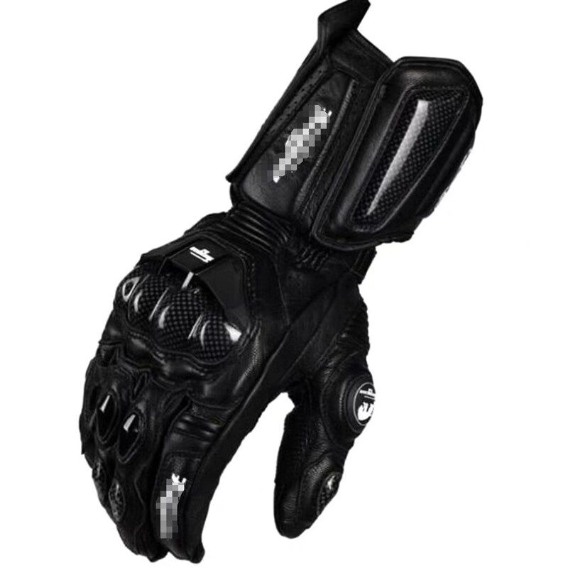 跨境摩托车骑行加长护腕手套全指长款机车骑士手套赛车防风装备