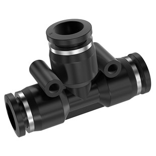 TPM朝日气管三通接头T型PE4 100只装 16变径快插PEG