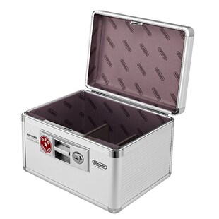 金隆兴B049印章箱铝合金高档带锁银行专用手提财务印章盒现货