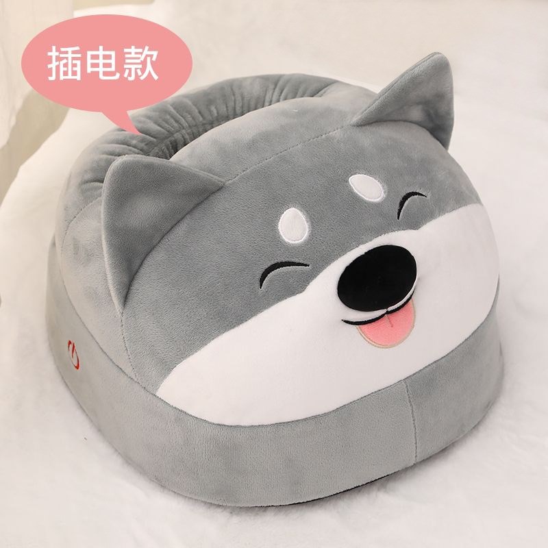 跨境暖脚宝女冬天床上毛绒暖脚足器办公室女生电热充电按摩暖脚器